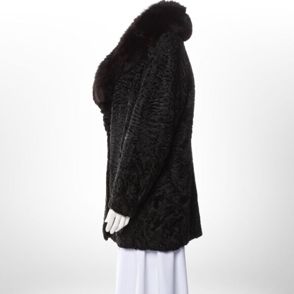 Fabulous 1950s/ 1960s vintage Swakara Fur Jacket - Picture 9 of 11